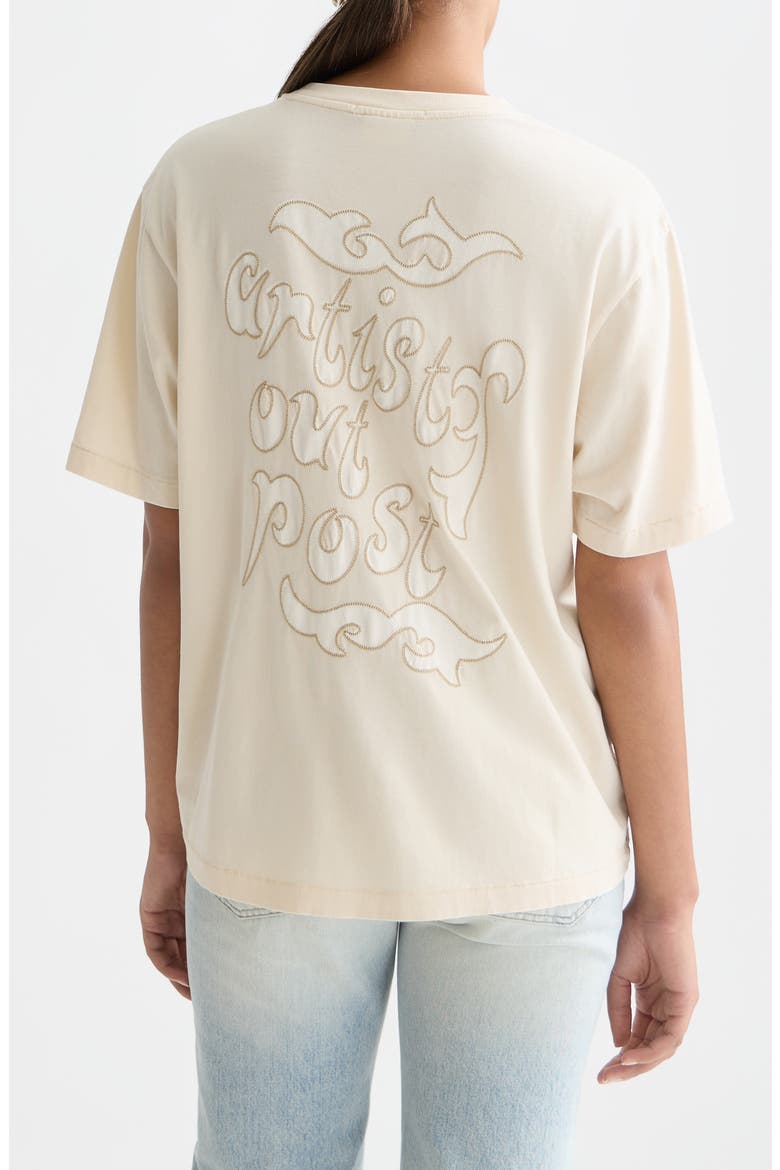 Washed Artwork Graphic Cotton T-Shirt, Alternate, color, EGGNOG