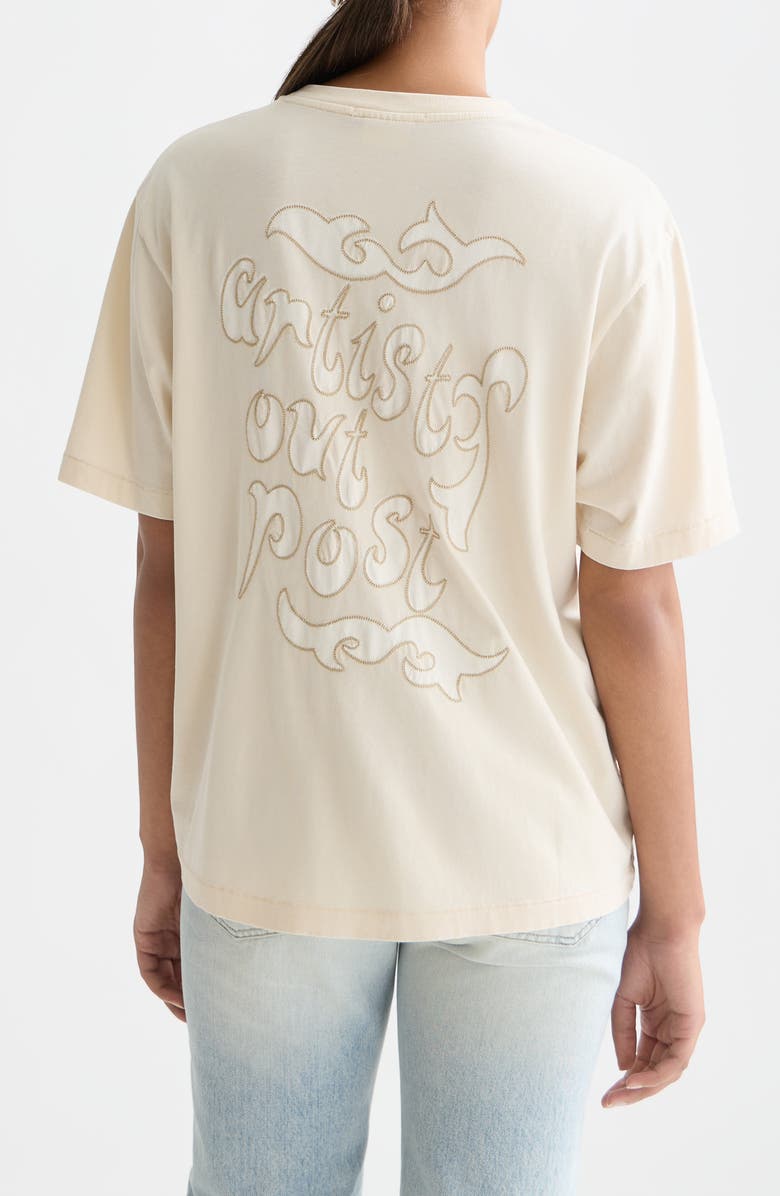 Scotch & Soda Washed Artwork Graphic Cotton T-Shirt, Alternate, color, Eggnog