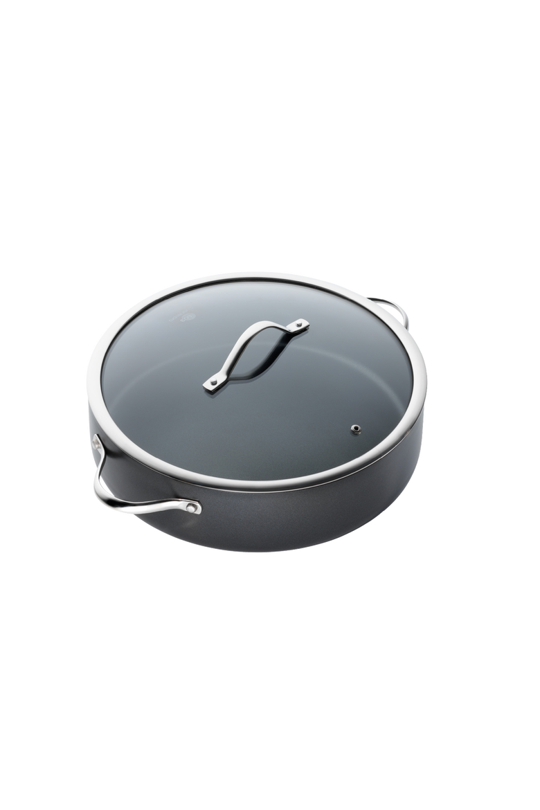 iD3® Sauté Pan with Lid 7.2 Qt., Main, color, BLACK