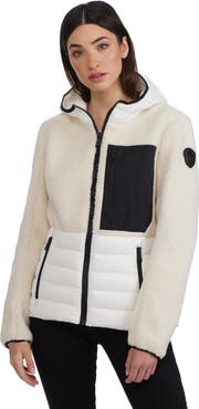 Pajar Fawn Lightweight Mixed Media Jacket with Fixed Hood
