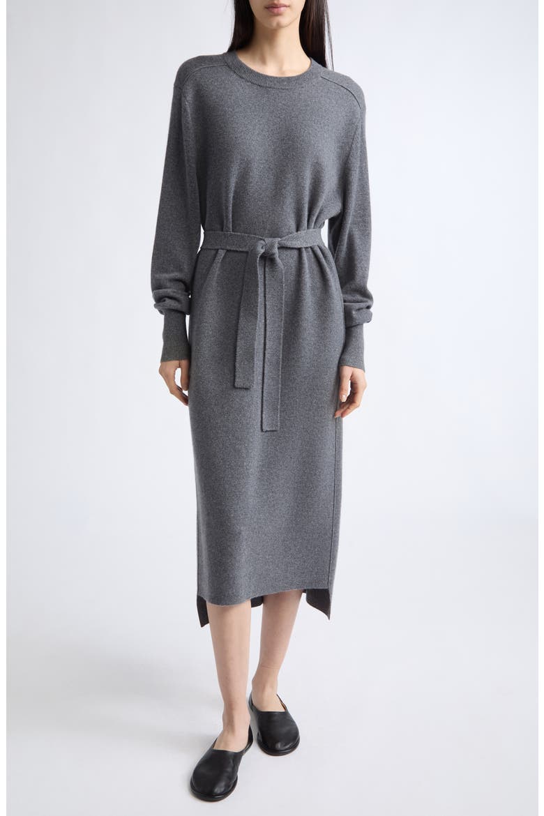 Verna Cashmere Midi Dress, Main, color, GRAPHITE