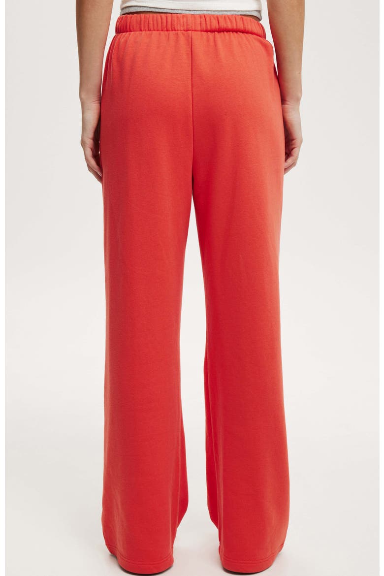 Women's Classic Fleece Wide Leg Sweatpant, Alternate, color, Vermillion