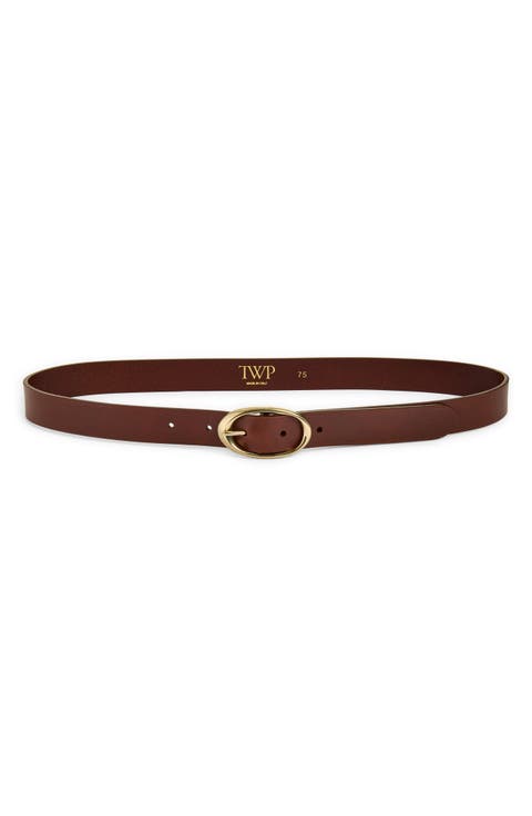Narrow Leather Belt