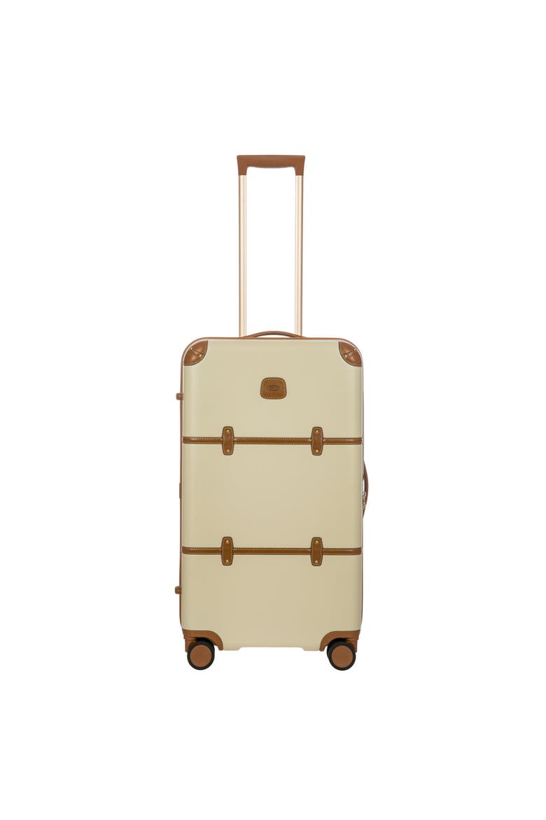 Bellagio Hardside 28" Large Checked Spinner Luggage, Main, color, Cream