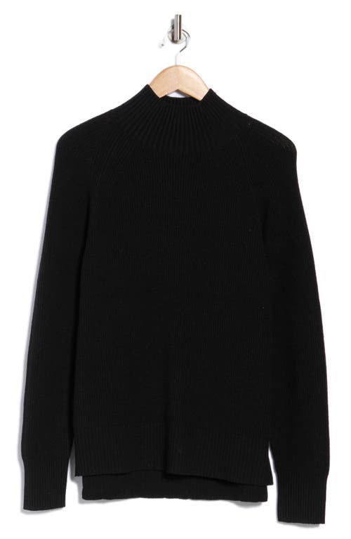 Nordstrom Rack Raglan Sleeve Turtleneck Sweater In Black
