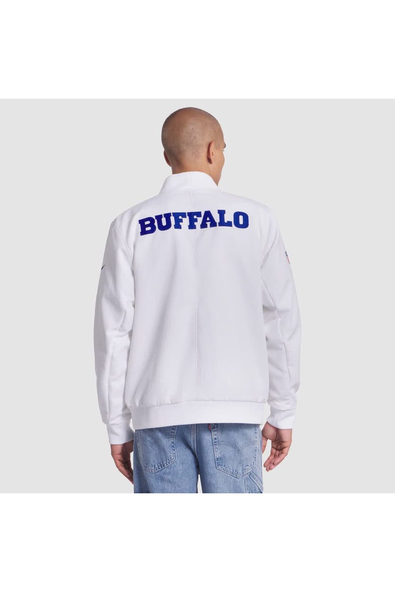 Men's Nike White Buffalo Bills 2025 Rivalries Collection Sideline Full-Zip Bomber Jacket, Alternate, color, White
