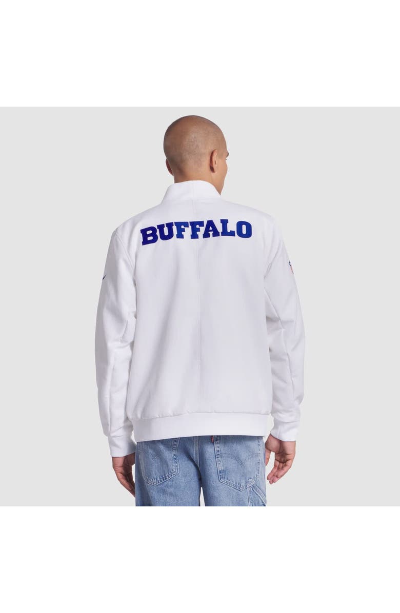 Nike Men
s Nike White Buffalo Bills 2025 Rivalries Collection Sideline Full-Zip Bomber Jacket, Alternate, color, White