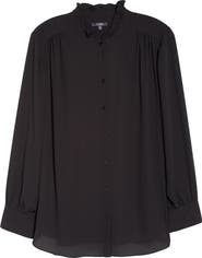 NYDJ Ruffle Neck Blouse