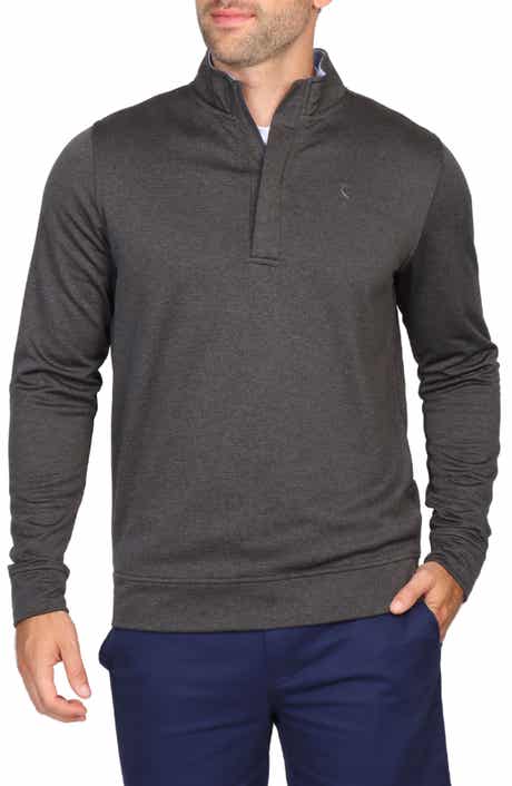 TailorByrd Luxe Performance Golf Fleece Quarter Zip Pullover