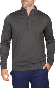 TailorByrd Luxe Performance Golf Fleece Quarter Zip Pullover