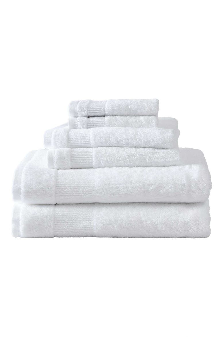 Island Retreat 6-Piece Towel Set, Main, color, WHITE
