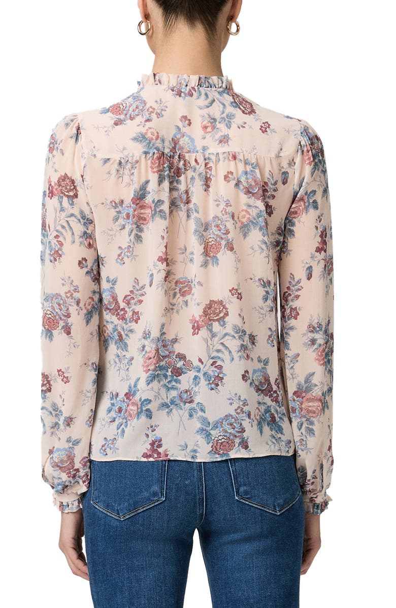 PAIGE Lula Floral Print Balloon Sleeve Top, Alternate, color, Cherry Blossom Multi