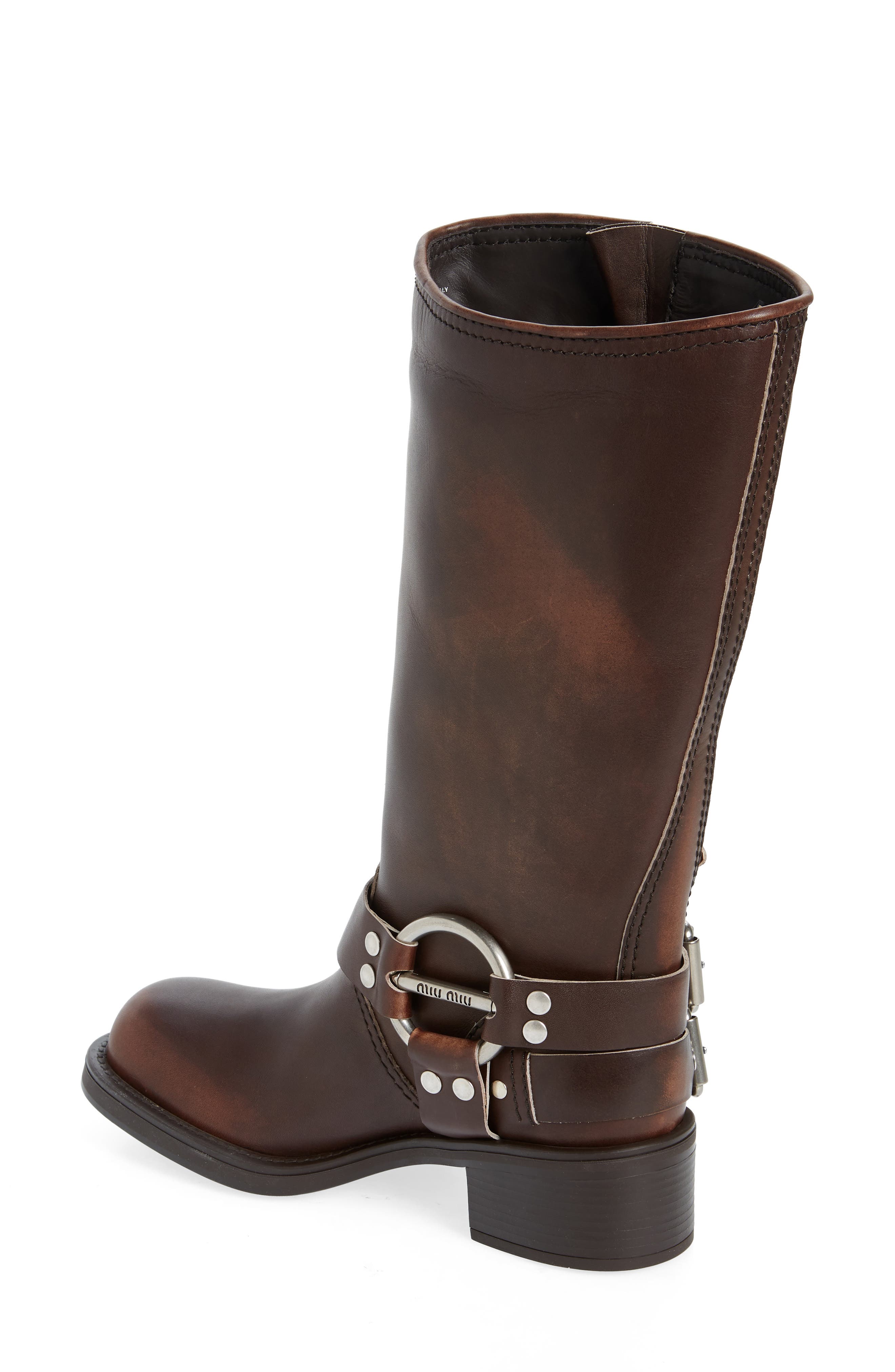 Miu Miu Moto Harness Boot, Alternate, color, 