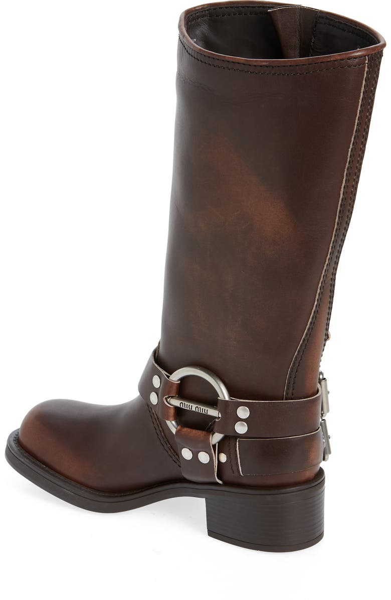 Miu Miu Moto Harness Boot, Alternate, color,