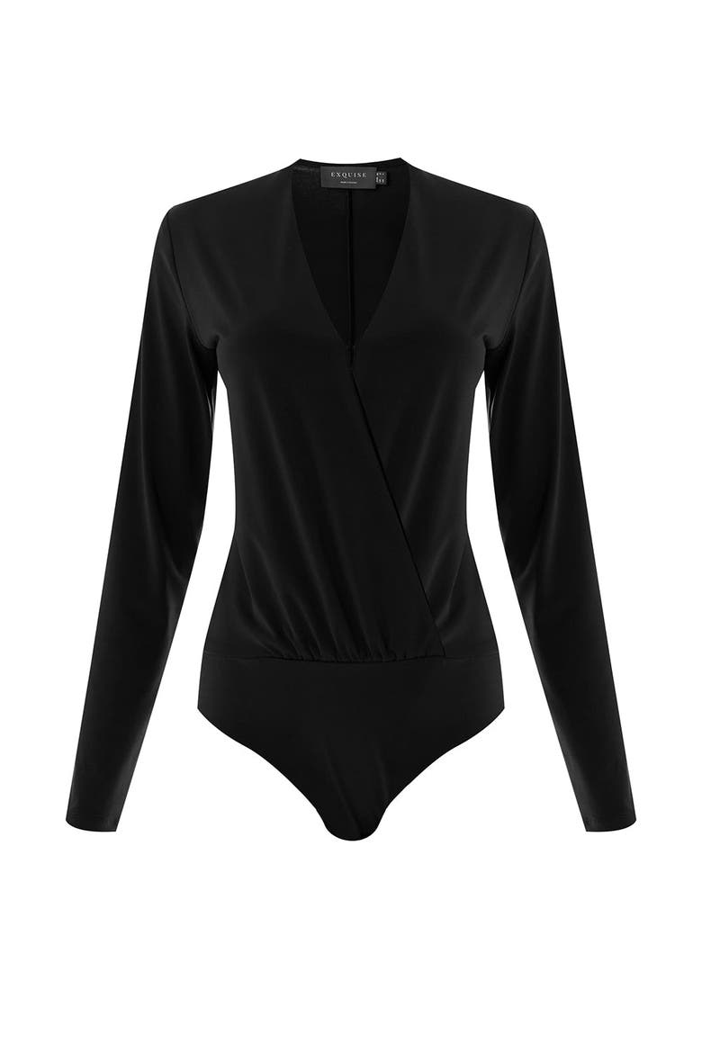 Meilani Long Sleeve Blouse, Alternate, color, BLACK