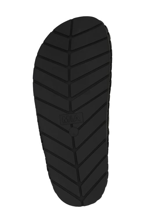 Mia Gemi Puffy Slide Sandal In Black