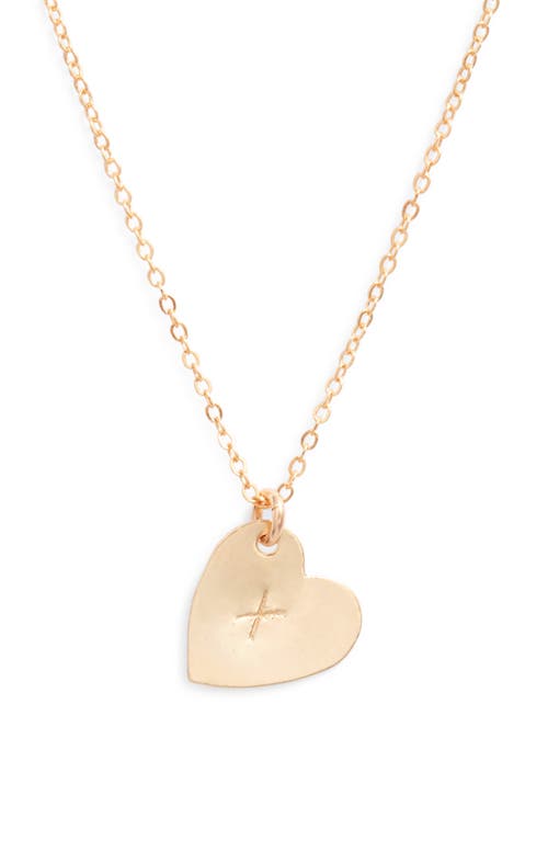 Set & Stones Sophia Initial Heart Pendant Necklace