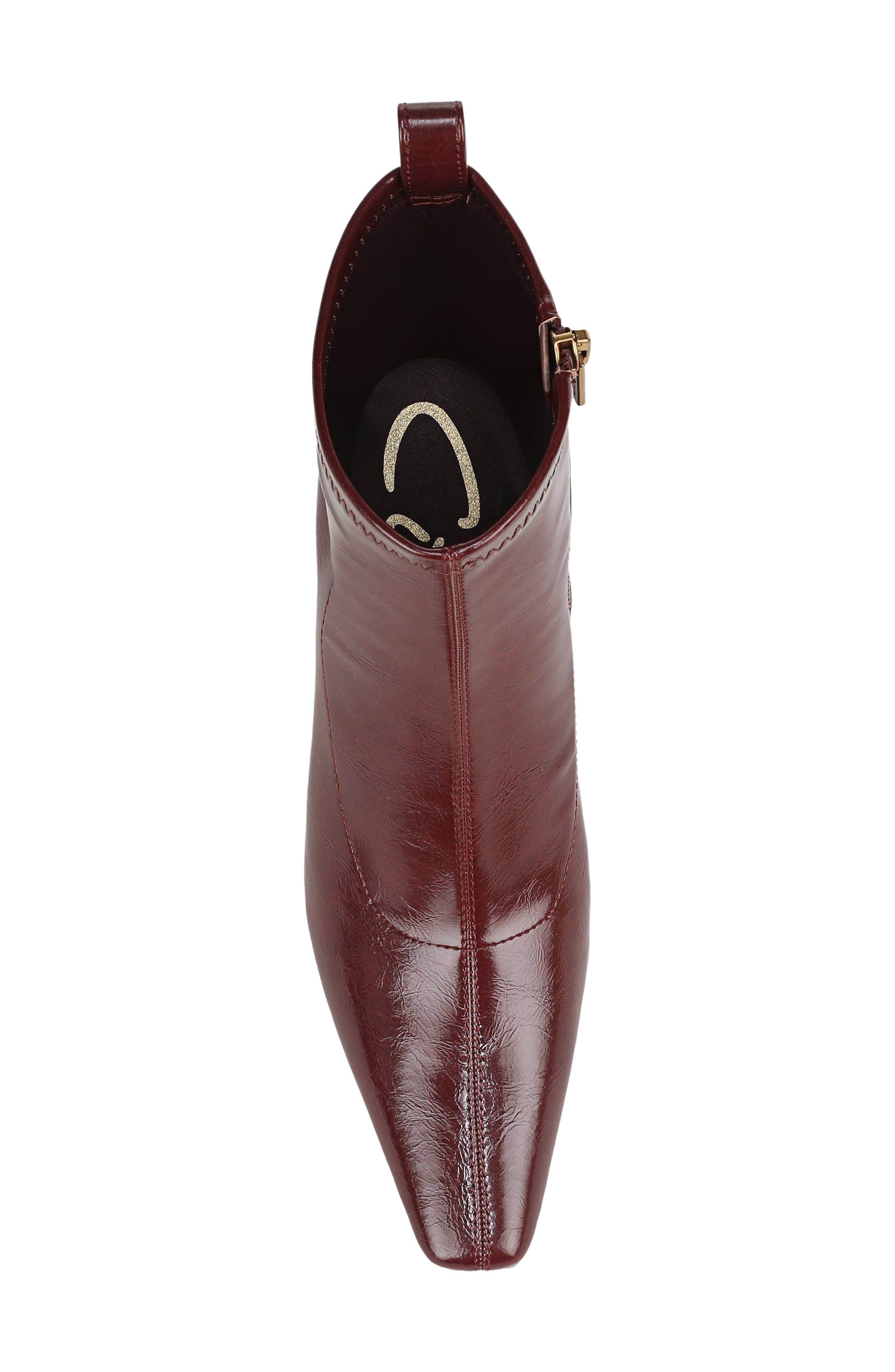 Ines Faux Leather Bootie, Alternate, color, DEEP PECAN