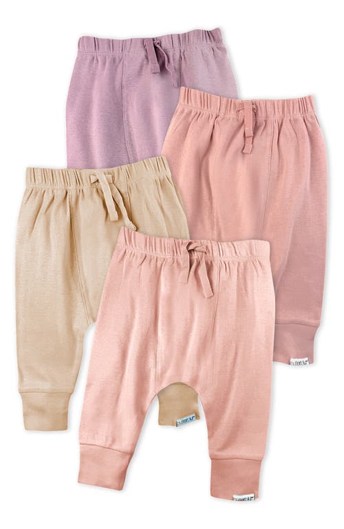 Butterblu Jordan Set Of 4 Assorted Organic Cotton Joggers In Pink
