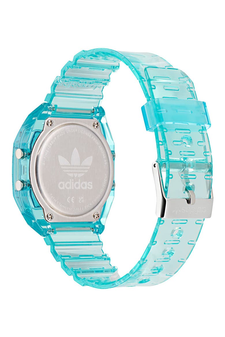 AO Street Translucent Resin Strap Watch, Alternate, color, BLUE
