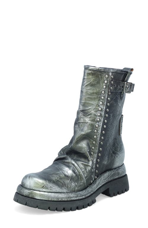 As98 A.s.98 Duke Stud Trim Boot In Silver