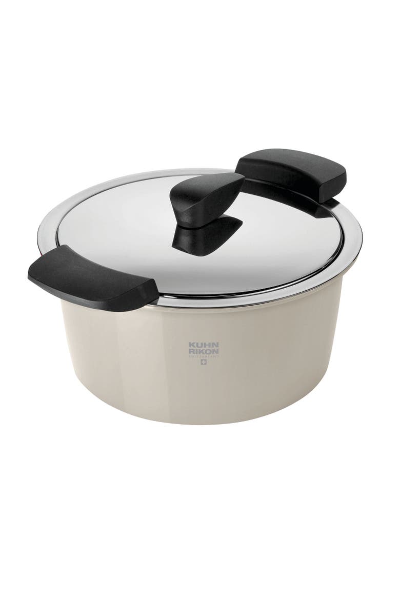 Hotpan Stainless Steel Cooking Pot with Insulated Bowl, 2.1-Quart, Main, color, Sand