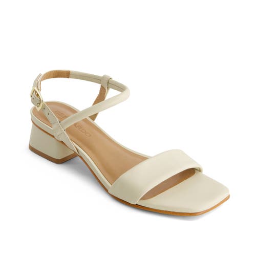 Bernardo Footwear Josei Low Heel Sandal In Eggshell