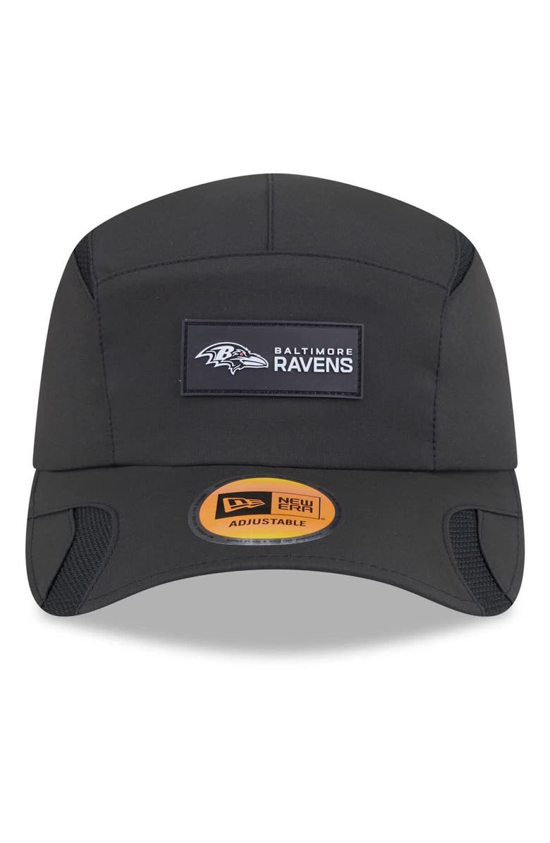 New Era Men's New Era Black Baltimore Ravens 2025 Sideline  Runner Adjustable Hat, Alternate, color, Black