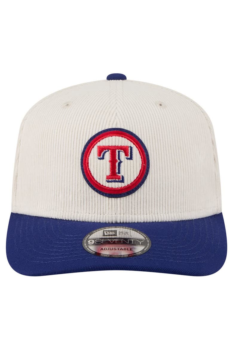 Men's New Era  Cream Texas Rangers Loyal 9SEVENTY Adjustable Hat, Alternate, color, Cream