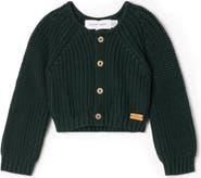 Charlotte & George Chunky Knit Button-Front Cardigan