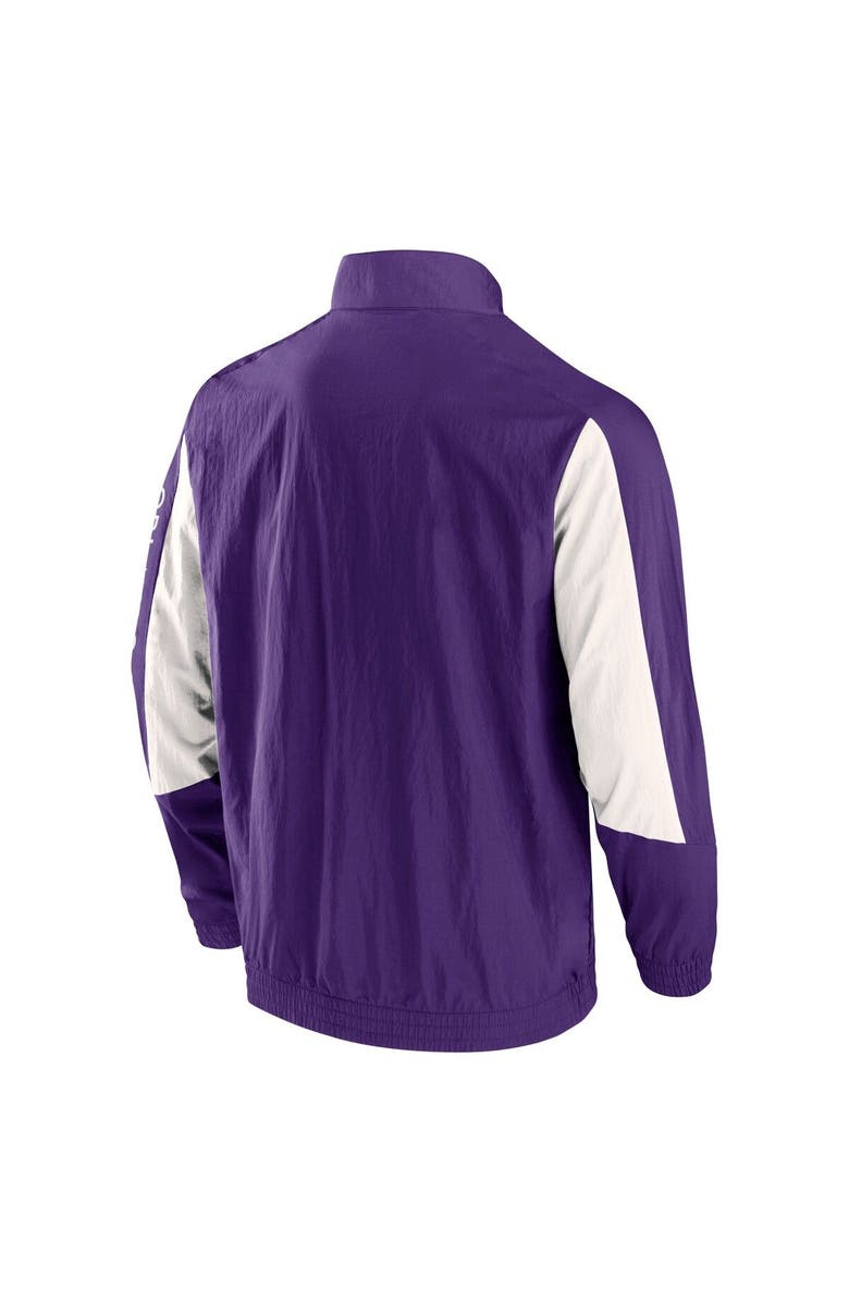 FANATICS Men's Fanatics Branded  Purple Orlando City SC Net Goal Raglan Full-Zip Track Jacket, Alternate, color, 