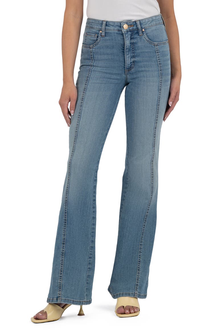 Ana Seamed High Waist Flare Jeans, Main, color, ACCEPTANCE
