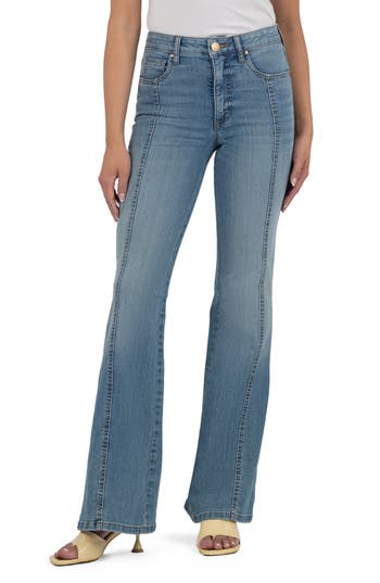 Kut From The Kloth Ana Seamed High Waist Flare Jeans