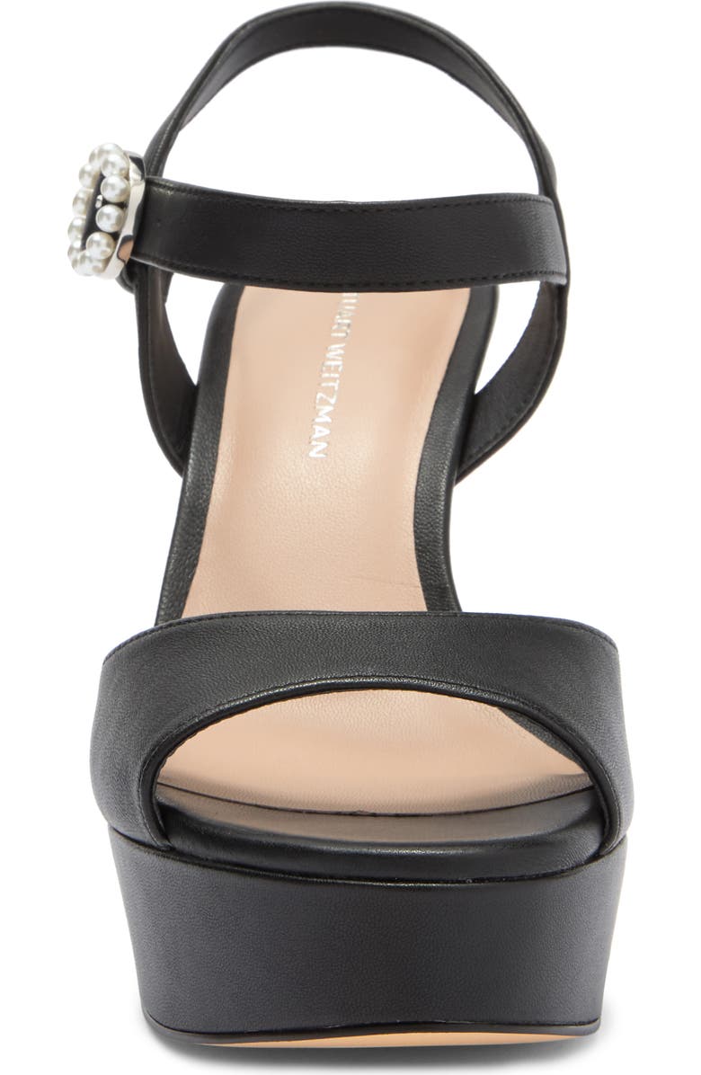 Stuart Weitzman Piper 110 Platform Sandal, Alternate, color, Black