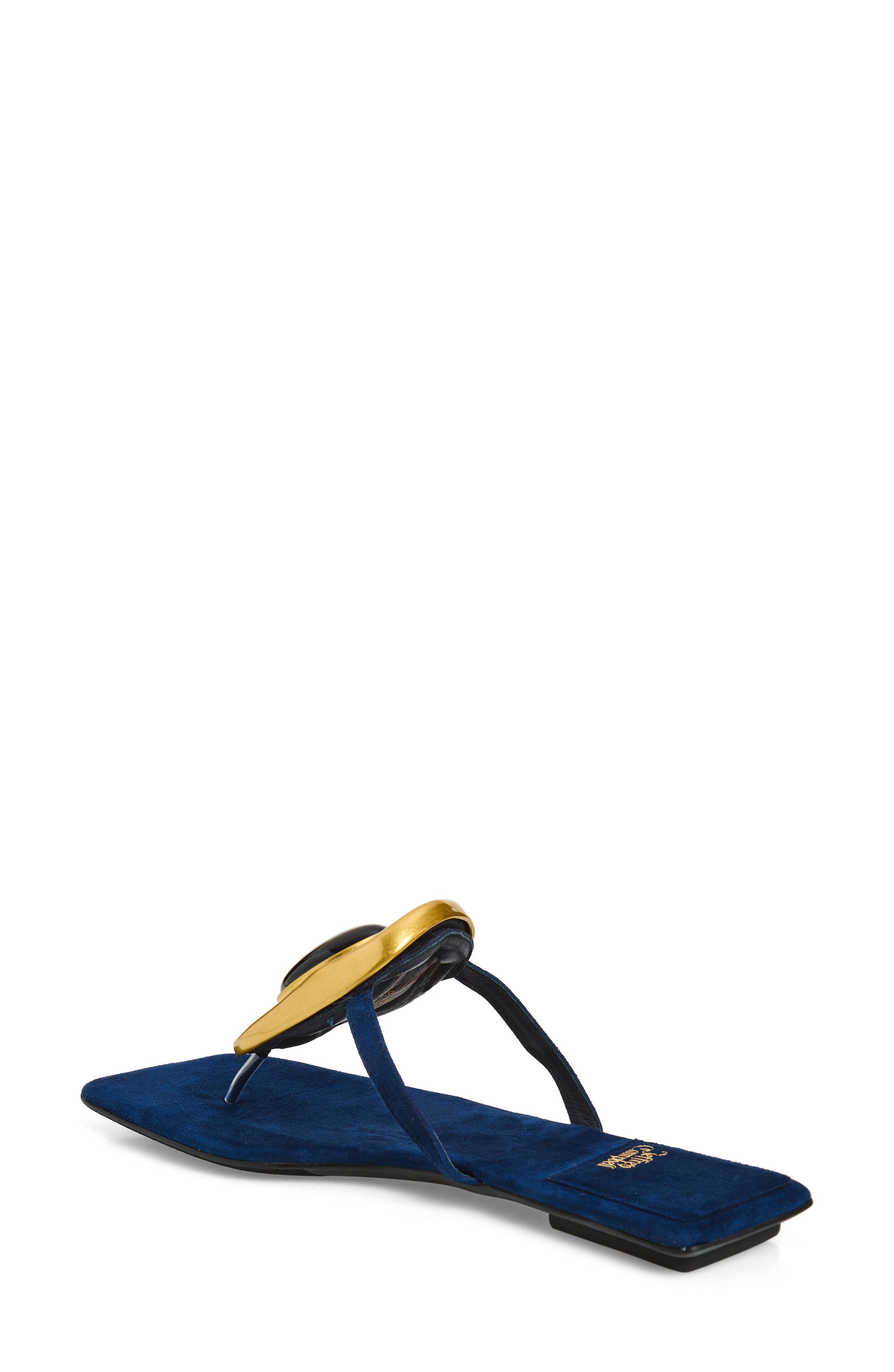 Bazaar Flip Flop, Alternate, color, NAVY SUEDE COMBO