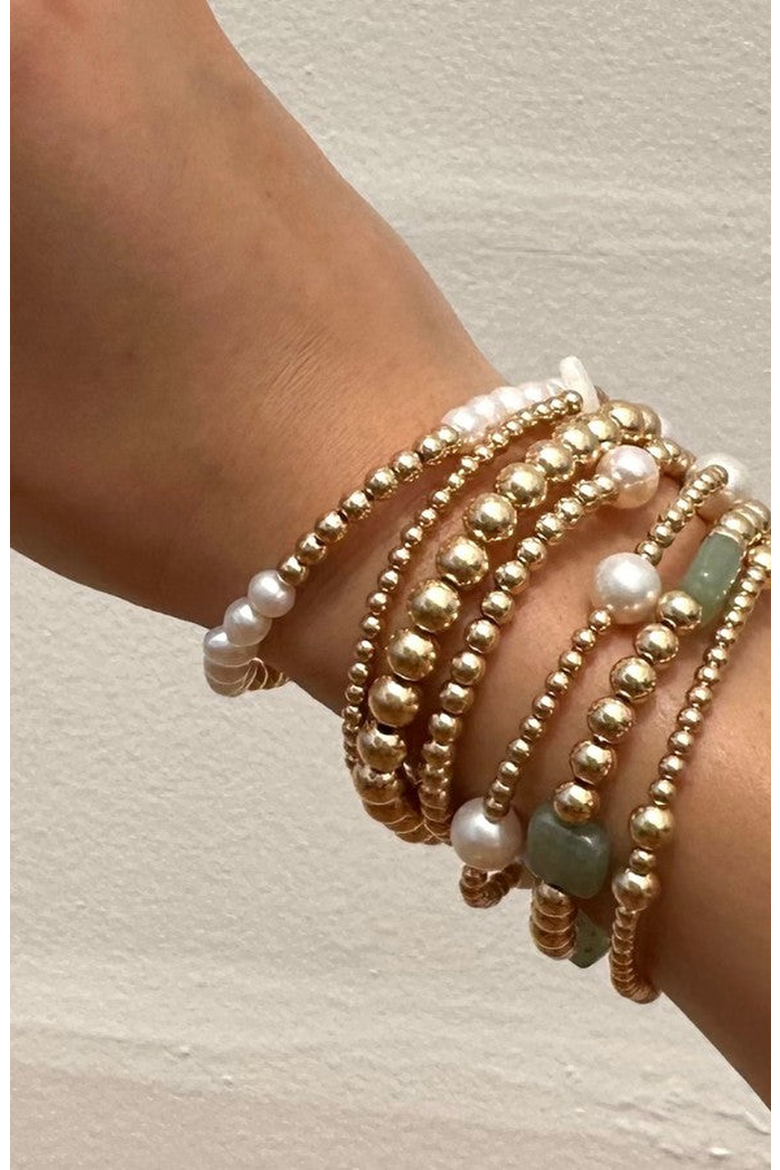 Elliot Pearl Bead Bracelet, Alternate, color, Gold / White
