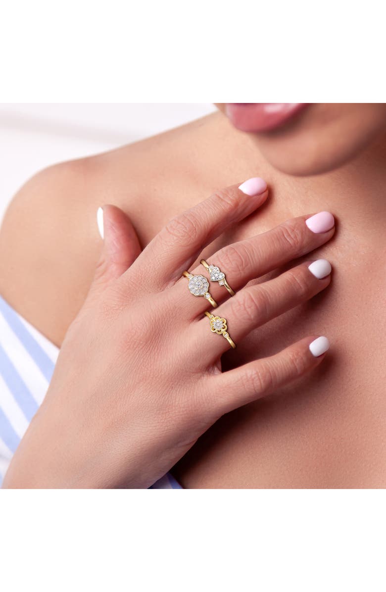 DELMAR Set Of 3 Diamond Rings - 0.21ct., Alternate, color, Gold