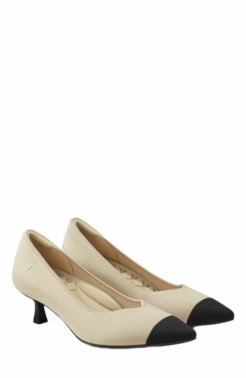 Pointed-Toe Kitten Heels (Scarlett)