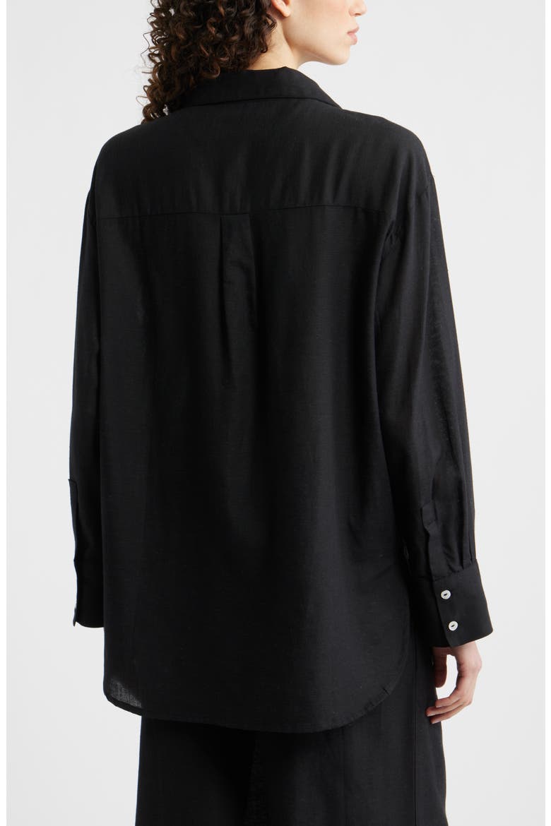 Cover-Up Shirt, Alternate, color, BLACK