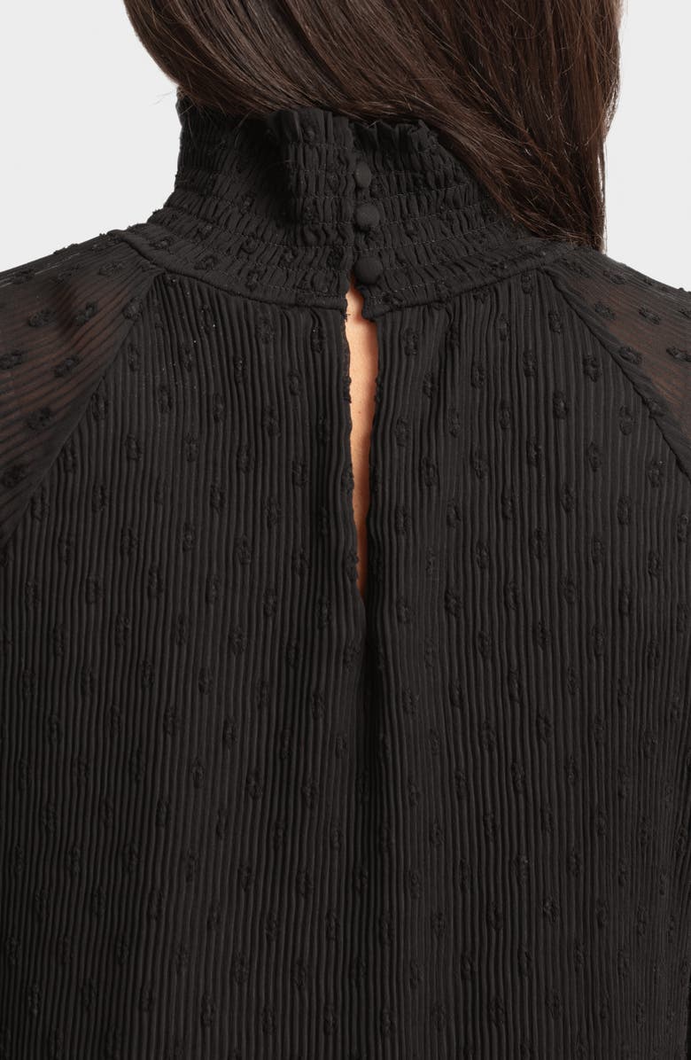 Seraphine Long Sleeve Pleated Chiffon Maternity Dress, Alternate, color,