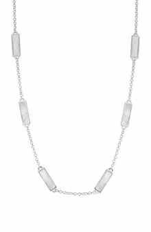 SPHERA MILANO Mother of Pearl Station Necklace