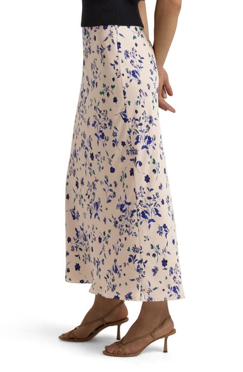Favorite Daughter The Favorite Satin Maxi Skirt In Pretty In Pink Floral In Pretty In Pink Flo