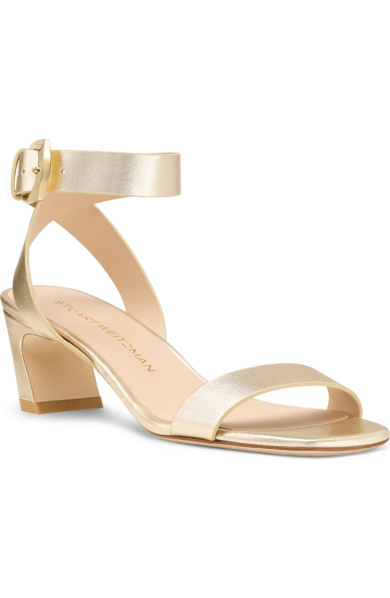 Stuart Weitzman Sai Sandal 50, Main, color, Light Gold