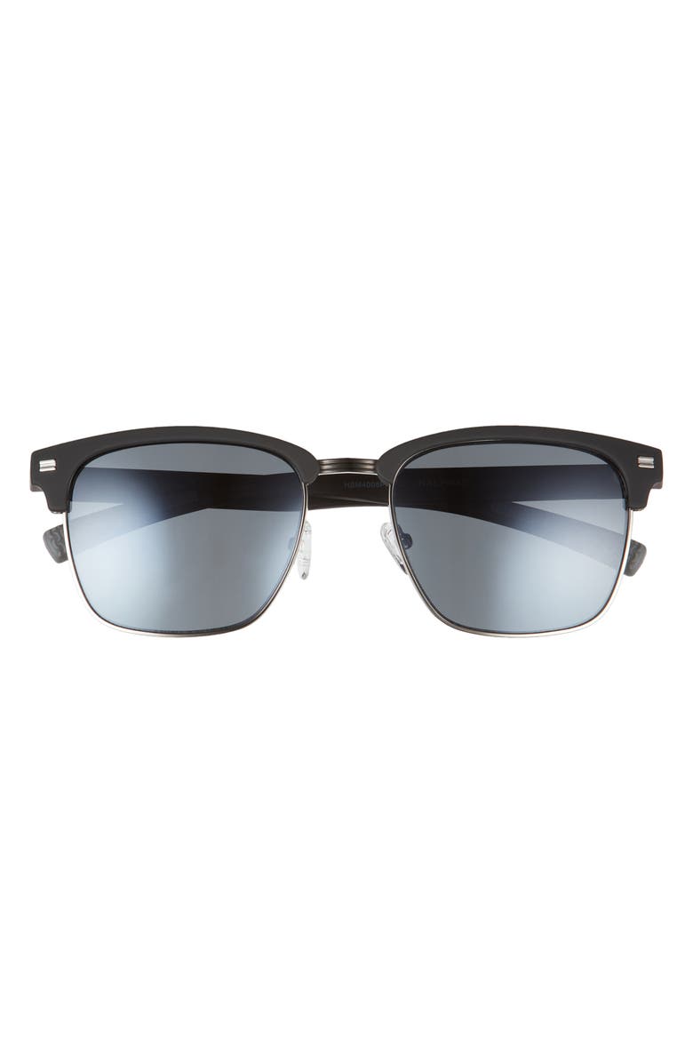 Hurley Halfway 56mm Polarized Browline Sunglasses, Main, color,