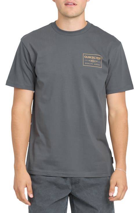 Stamped Short Sleeve Graphic Cotton T-Shirt