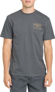 Quiksilver Stamped Short Sleeve Graphic Cotton T-Shirt