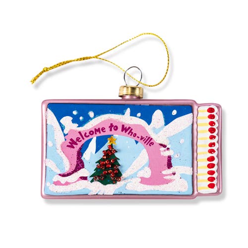 Furbish Matchbook Ornament In Pink