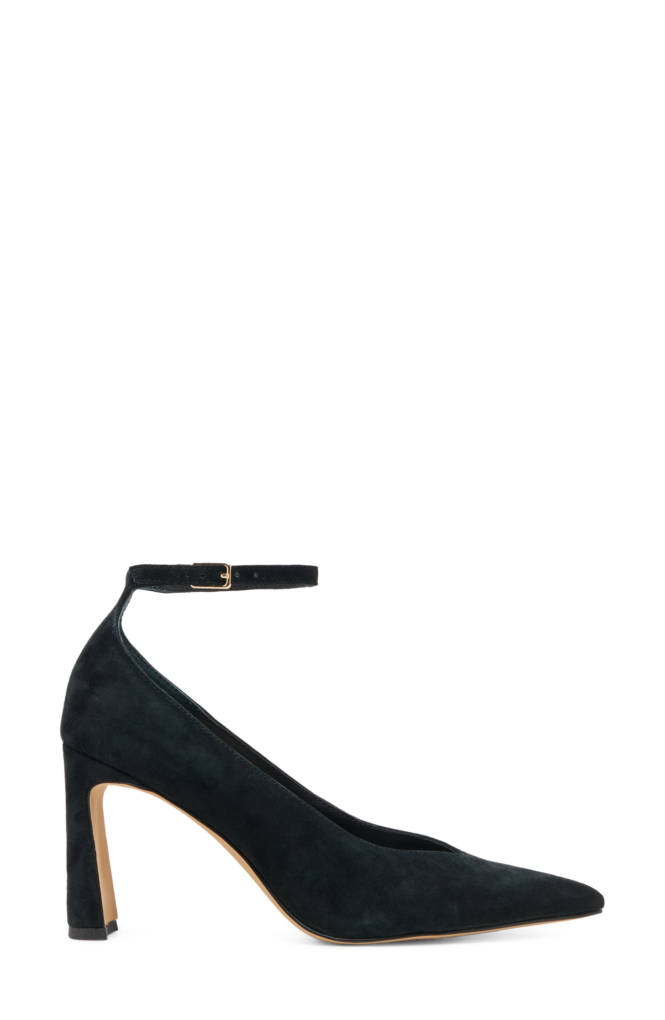 Karsin Ankle Strap Pump, Alternate, color, ONYX SUEDE