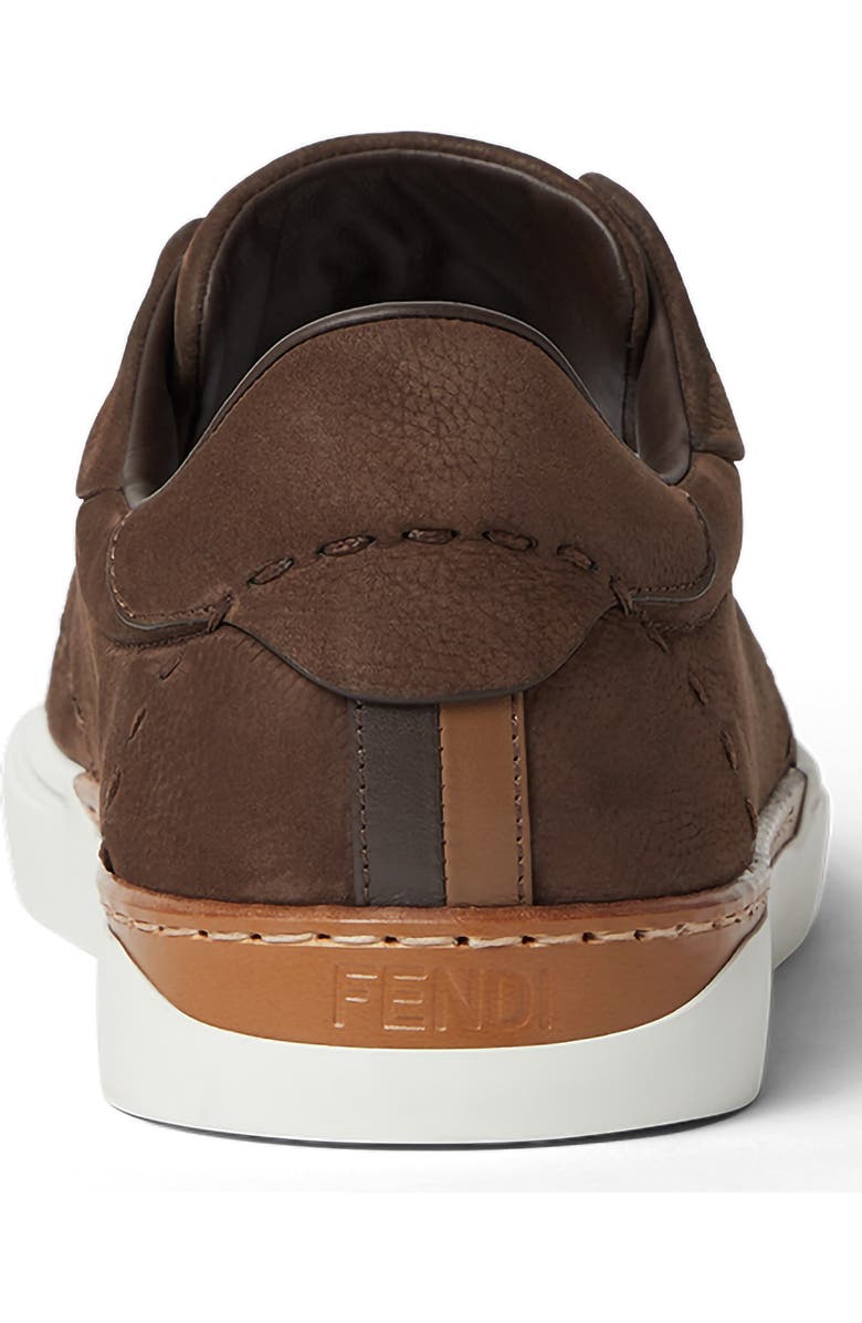 Fendi City Low Top Sneaker, Alternate, color, Brown