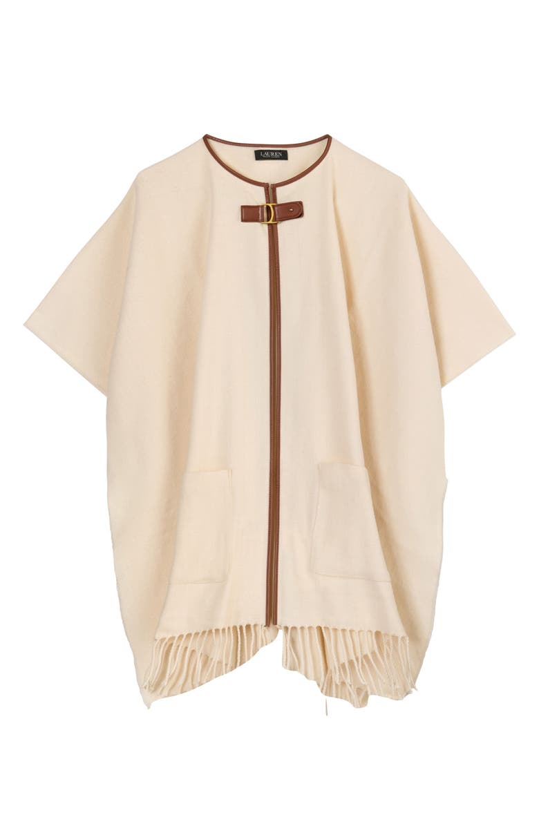 Lauren Ralph Lauren Equestrian Buckle Ruana, Main, color,